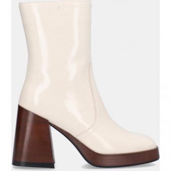 Botines de charol con plataforma y tacón bloque Alpe para mujer