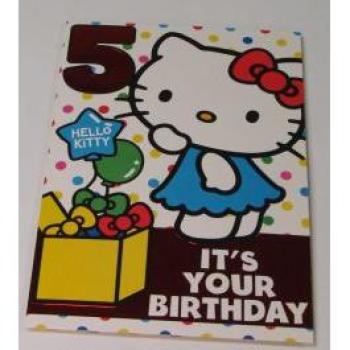 Hello Kitty: Five Years & Counting Birthday Card