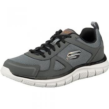 Tênis Skechers Track em Carvão e Preto