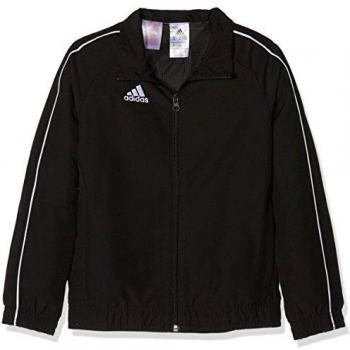 Adidas Kinder CORE18 PRE JKTY Sportoberteil, Schwarz/Weiß, 152