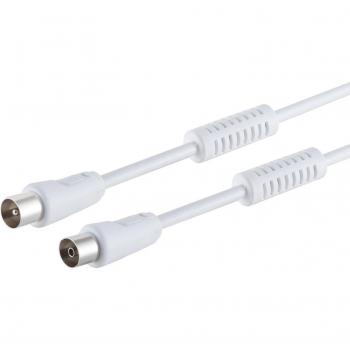 Cavo Antenna Shiverpeaks ProGuard S/CONN 100 dB Filtri Guaina Bianco