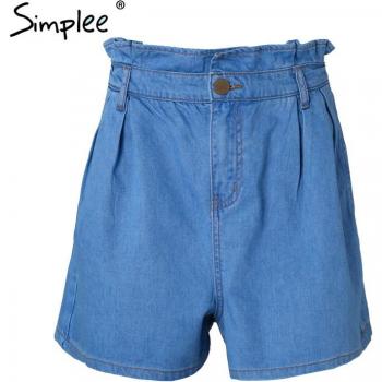 BerryGo Pantalones Cortos Vaqueros de Verano