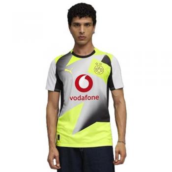 BVB Away Jersey Replica – Puma Herren – Grau – S – Auswärtstrikot 2025/26