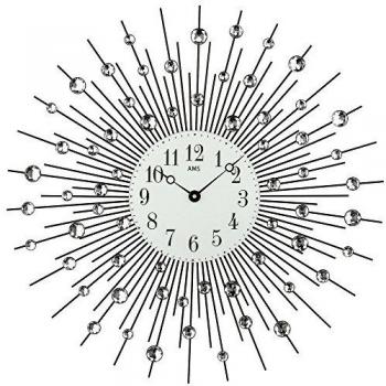 AMS Wood Wall Clock with Quartz Movement, Multi-Color, 70 cm x 67 cm x 8 cm