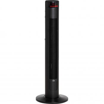 HOMCOM Ventilatore a Torre 45W a 4 Modalità e 3 Velocità con Timer da 12h, in ABS, 31.5x31.5x96 cm, Nero Aosom