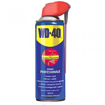 WD-40 Prodotto Multifunzione Lubrificante Spray Con Sistema Doppia Posizione, 500 ml, Bianco