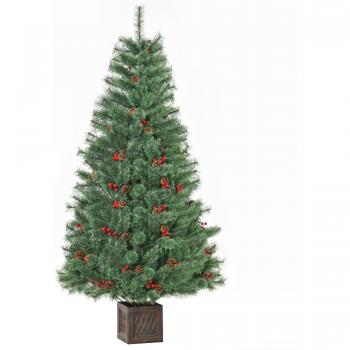 HOMCOM künstlicher Christbaum 1,8 m für festliche Dekoration