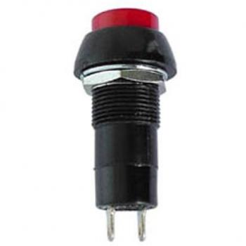 Interruptor eléctrico pulsador R1825A Negro, Rojo