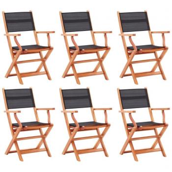 Set of 6 Folding Garden Chairs