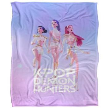 Netflix Demon Hunter K-Pop Plush Blanket