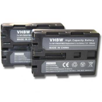 Batteria Sostitutiva VHBW 1400 mAh 7,4 V per Sony DCS‑S30/50/70/75