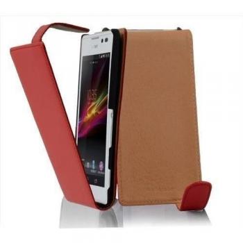 Etui Case Cover para Sony Xperia C en Rojo