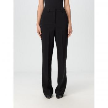 Pantaloni Donna Hanita in crêpe Nero Taglia 46