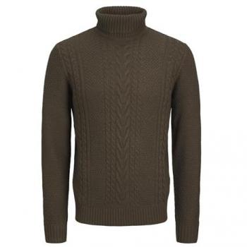 Jack & Jones Rollkragenpullover »JJCRAIG KNIT ROLL NECK AW24«, mit Zopfmuster