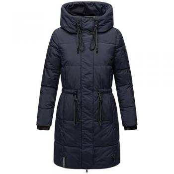 Steppmantel für Damen – NAVAHOO „Zuckertatze XIV“, navy blau, L