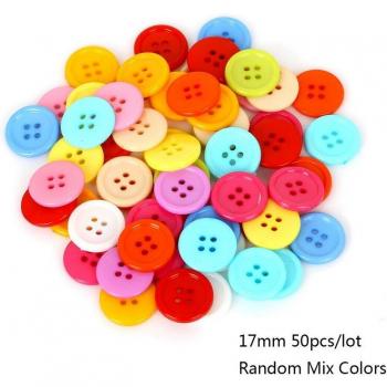 Pack de boutons ronds mixtes en résine