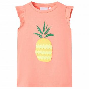 Neon Coral Children's T-Shirt 128
