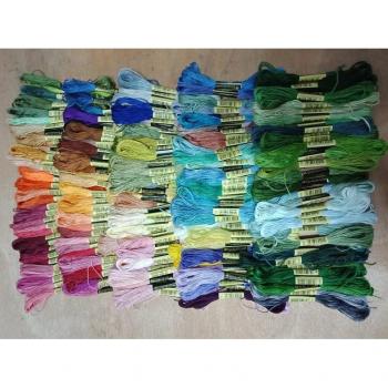 Oneroom 50-Color Embroidery Thread for DIY Crafts
