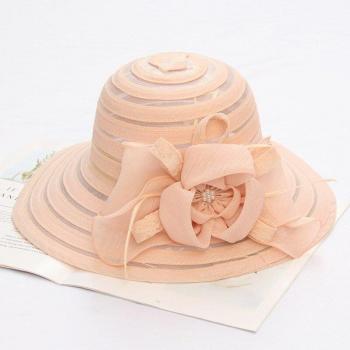 FS 2022 Sunset Pink Flower Fascinator