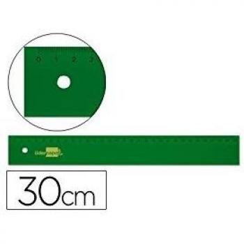 Regla liderpapel 30 cm acrilico color verde