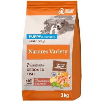 Pienso No Grain Mini Salmón para Cachorros Nature’s Variety 3 kg
