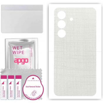 Lámina Vinílica APGO Anti Rayado Blanco para la Carcasa del Galaxy S24+