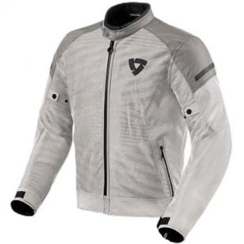 Motorrad Textiljacke Rev'It! Torque 2 H2O Silber-Grau 3XL