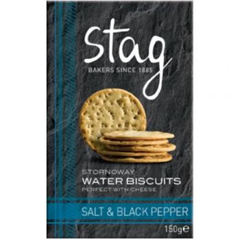 Stag Bakeries Crackers de agua con sal y pimienta negra