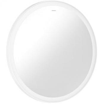 Hansgrohe Xarita Lite S LED-Spiegel mit Wandschalter, rund, mattweiß, 700x700x30 mm
