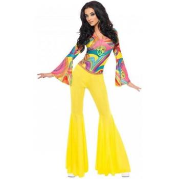 Smiffy Women’s 70s Groove Babe Yellow Attire