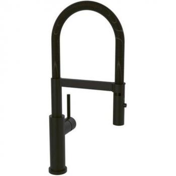 Robinet de cuisine Villeroy et Boch Steel Expert 2.0 – Noir Mat, contrôle jet pivotant
