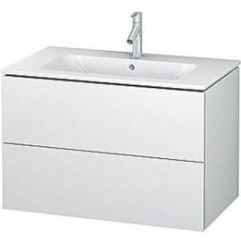 Duravit L-Cube Wandhängender Waschtischunterbau mit 2 Schubladen, 102 cm, Weiß Hochglanz