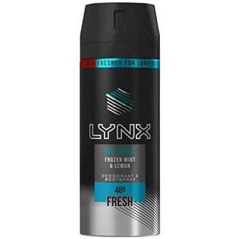 Lynx XL Ice Chill 48H Fresh Iced Mint & Lemon Scent Body Spray Deo, 12x200ml