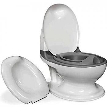 Bañera de entrenamiento Nuby Dr. Talbot’s – orinal infantil 18 + meses blanco y gris