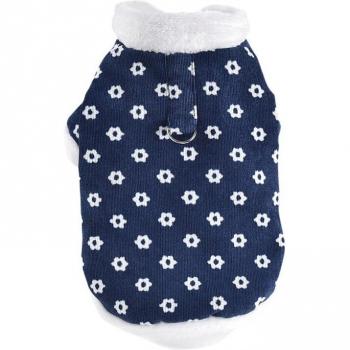Puppy Winter Coat with Floral Design