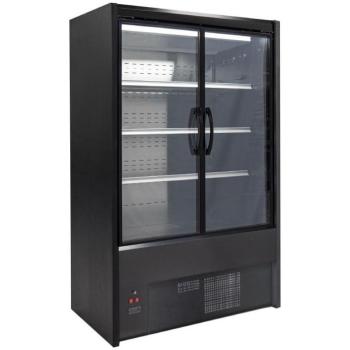 Multi‑Deck Black Hinged Cabinet – 1000 mm (Zoin Cervinho)
