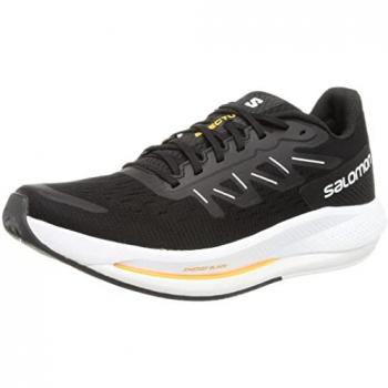 Salomon Spectur Black/White/Blazing Orange Running Shoes Size 12.5