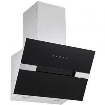 Cookology Black Angled Glass Extractor Fan 60cm