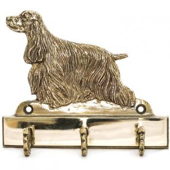 Art-Dog Brass Key Holder with Dog