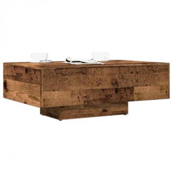 Mesa de Salón Envejecida de Madera Ingeniería