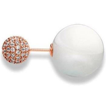 Damen‑Glamour‑Studs von Thomas Sabo – Double Pavé, Silber vergoldet, 1,6 cm (H1915‑627‑14)