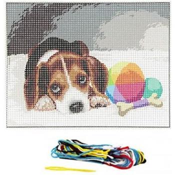 Canevas Chiot 15 x 20 cm