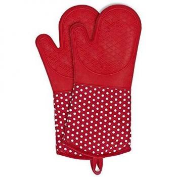 Gants de Cuisine Rouge en Silicone