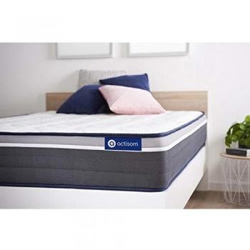 Matelas Actilatex Plus 90x200 cm – Latex/Mémoire de Forme, 26 cm, Très Ferme, 7 Zones