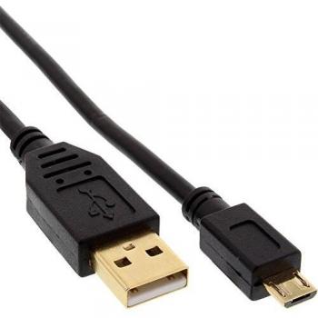 InLine Hochgeschwindigkeits-Micro-USB-Kabel (2 m), USB 2.0 kompatibel