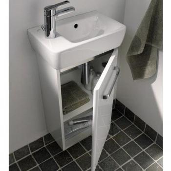 Armadietto Lavabo Geberit Keramag Lave‑mains Renova 348×604×222 mm Grigio Chiaro Mat