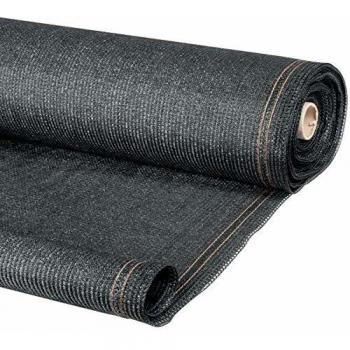 Toile brise vue renforcée grise de 1,2 x 10 mètres avec texture luxe pro et une densité de 220 g/m²