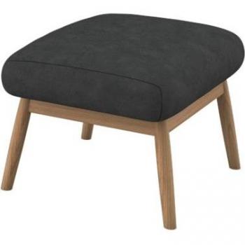 Padova Fußhocker FLEXLUX – Grau, 56 x36 x44 cm, Eiche-Fußplatte, 100