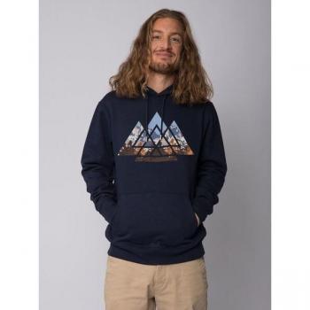 Tessuto Geometrico in Blu con Dettagli Misti
