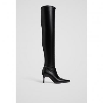 Stradivarius Stivali XL Nero con Tacco Piccolo